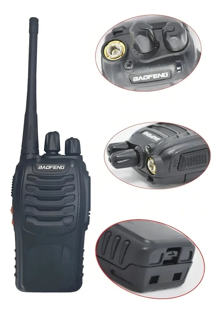 Walkie Talkie Baofeng X 2 Radios 16c 5km Alcance