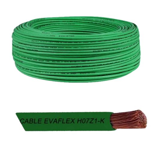 CABLE ECO-REVI L/H. 4 mm H07Z1-K VERDE R-100 750V.70°C (A)